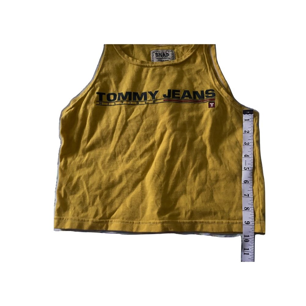 Deadstock Y2K Vintage Tommy Jeans Yellow Tank Top (Reworked) - Picture 9 of 9